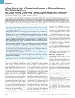 A Case-Control Study of Occupational Exposure to Trichloroethylene and Non-Hodgkin Lymphoma