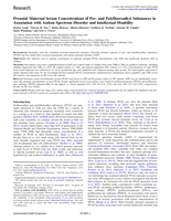 Prenatal Maternal Serum Concentrations of Per- and Polyfluoroalkyl Substances in Association with Autism Spectrum Disorder and Intellectual Disability