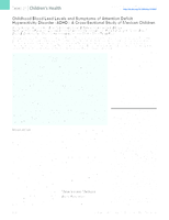 Childhood Blood Lead Levels and Symptoms of Attention Deficit Hyperactivity Disorder (ADHD): A Cross-Sectional Study of Mexican Children