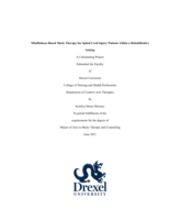 Mindfulness-based music therapy for spinal cord injury patients within a rehabilitative setting