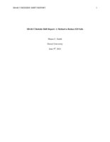 SBAR-T bedside shift report: a method to reduce falls