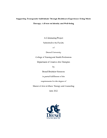 Supporting Transgender Individuals Through Healthcare Experiences Using Music Therapy: A Focus on Identity and Well-being