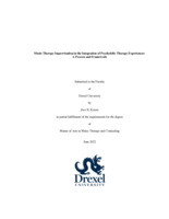 Music therapy improvisation in the integration of psychedelic therapy experiences: a process and framework