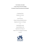 To be outside on the inside: a music therapy protocol for bringing the sounds of natural environments into the hospital