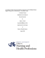 Accounting for Major Program Evaluation Components Used in Published Patient Support Programs for Chronic Disease: A Descriptive Study