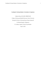 Coaching for nursing students: curriculum to competency