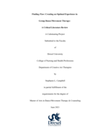 Finding Flow: Creating an Optimal Experience in Group Dance/Movement Therapy: A Critical Literature Review