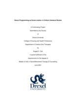 Dance programming as social justice: a critical literature review