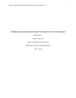 Establishment of an Evidence-Based Mentee Workshop for Novice Nurse Practitioners