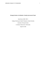 Bringing families to the bedside: a quality improvement project
