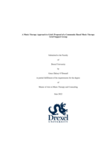 A music therapy approach to grief: proposal of a community based music therapy grief support group