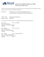 The experiences of African American mothers with the cesarean procedure: a hermeneutic phenomenological study