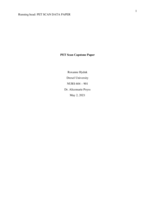 PET Scan Capstone Paper