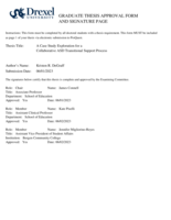 A case study exploration for a collaborative ASD transitional support process