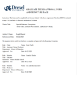 Special educator perceptions of the Ohio Alternate Assessment: a qualitative study