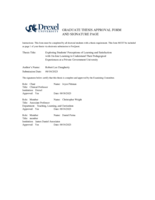 Exploring students' perceptions of learning and satisfaction with on-line learning to understand their pedagogical experiences at a private government university