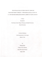 The exploration of ethnic identity through dance/movement therapy: a phenomenological study of 1.5- and second-generation Korean American young adults