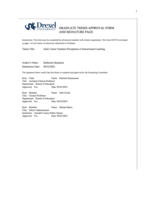Early career teacher's perceptions of instructional coaching on self-efficacy: a narrative study