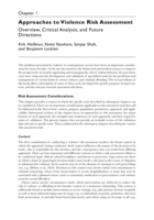 Approaches to Violence Risk Assessment Overview, Critical Analysis, and Future Directions