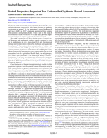 Invited Perspective: Important New Evidence for Glyphosate Hazard Assessment