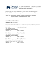 Investigating authentic learning experiences for elementary English learners: an instrumental case study