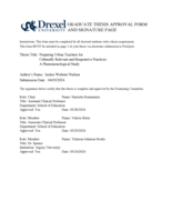 Preparing urban teachers for culturally relevant and responsive practices: a phenomenological study