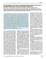 The Association of Chromium in Household Dust with Urinary Chromium in Residences Adjacent to Chromate Production Waste Sites