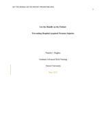 Get the bundle on the patient: preventing hospital acquired pressure injuries