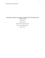 Chlorhexidine cleansing to reduce Catheter Associated Urinary Tract Infections in the Cardiac Care Unit