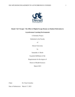 Ready? Set? Escape!: the effect of digital escape rooms on student motivation in asynchronous learning environments