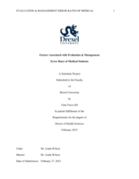 Factors associated with evaluation & management error rates of medical students