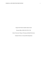 Surgical site infection quality improvement