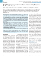 Air Pollution Exposure and Abnormal Glucose Tolerance during Pregnancy: The Project Viva Cohort