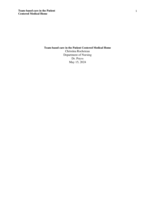 Team-based care in the patient centered medical home