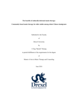 The benefits of culturally informed music therapy: community-based music therapy for older adults among ethnic Chinese immigrants