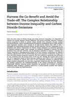 Harness the Co-Benefit and Avoid the Trade-off: The Complex Relationship between Income Inequality and Carbon Dioxide Emissions