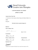 A Critical Review of the Literature on Music Therapy with Pediatric Palliative Care