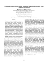 Translating a Reinforcement Learning Task into a Computational Psychiatry Assay: Challenges and Strategies