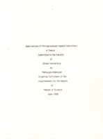 Applications of microprocessor-based controllers