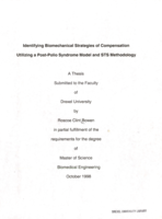 Identifying biomechanical strategies of compensation utilizing a post-polio syndrome model and STS methodology