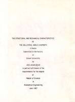 The structural and mechanical characteristics of the collateral ankle ligaments