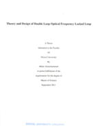 Theory and design of double loop optical frequency locked loop