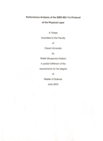 Performance analysis of the IEEE 802.11a protocol at the physical layer