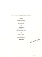 A fourth generation language for imaging and graphics