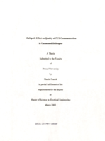 Multipath effect on quality of PCS communication in unmanned helicopter