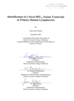 Identification of a novel 5HT1A fusion transcript in primary human lymphocytes