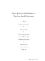 Failure detection and isolation for condition-based maintenance