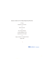 Robotics toolkit for pre-college engineering education
