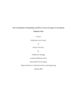 The contribution of morphology and flow to ovum transport in the human fallopian tube