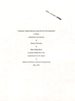 Ultrasonic target detection using wavelet decomposition
